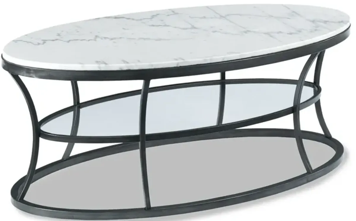 Impact Oval Marble Coffee Table