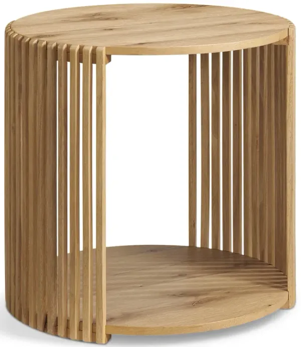 Garcia End Table - Rustic Oak