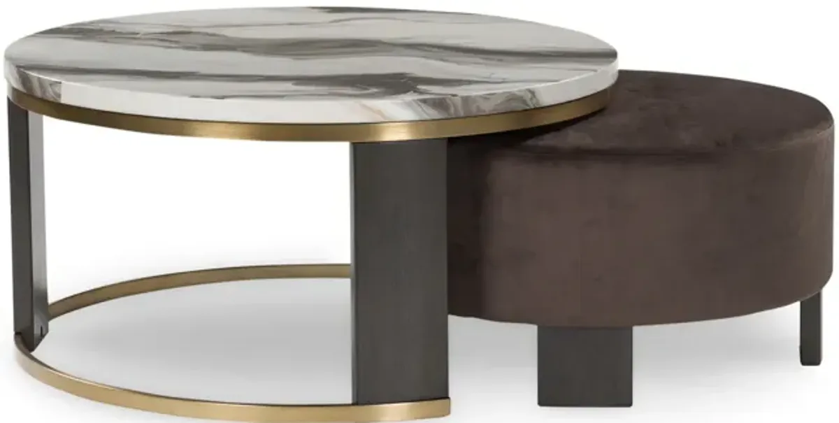 Claude Nesting Coffee Table With Ottoman