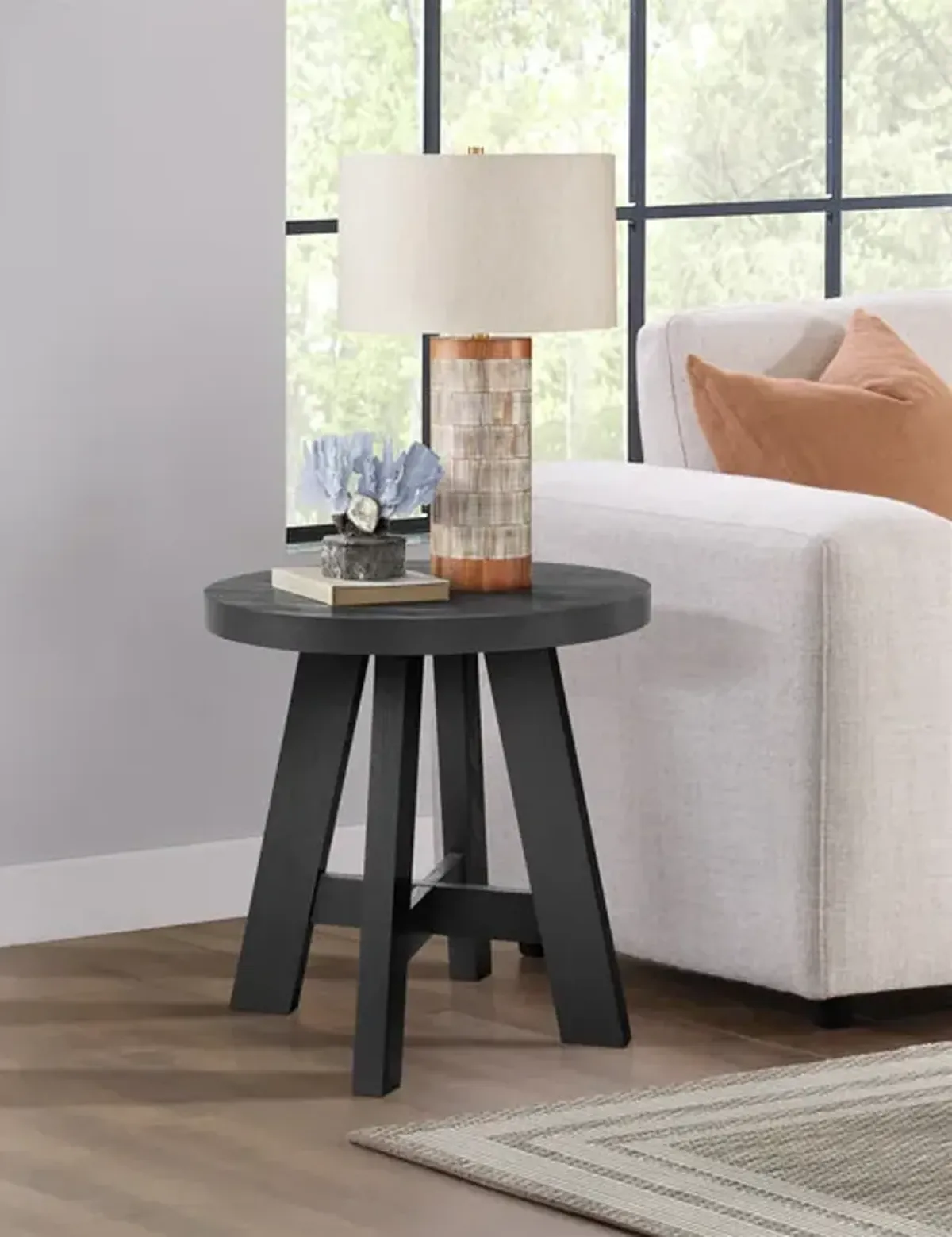 Etta End Table - Black