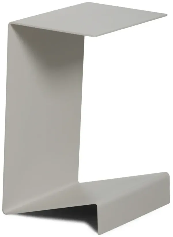 Zig Zag Chairside Table - Silver