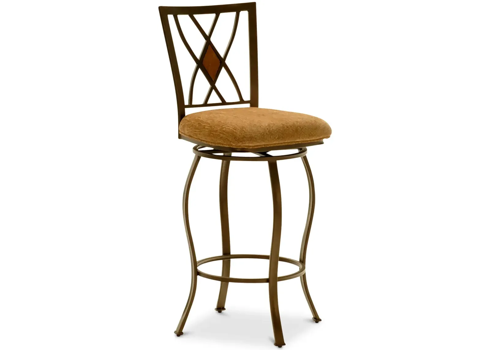 Rustic Crossing Swivel Counter Stool