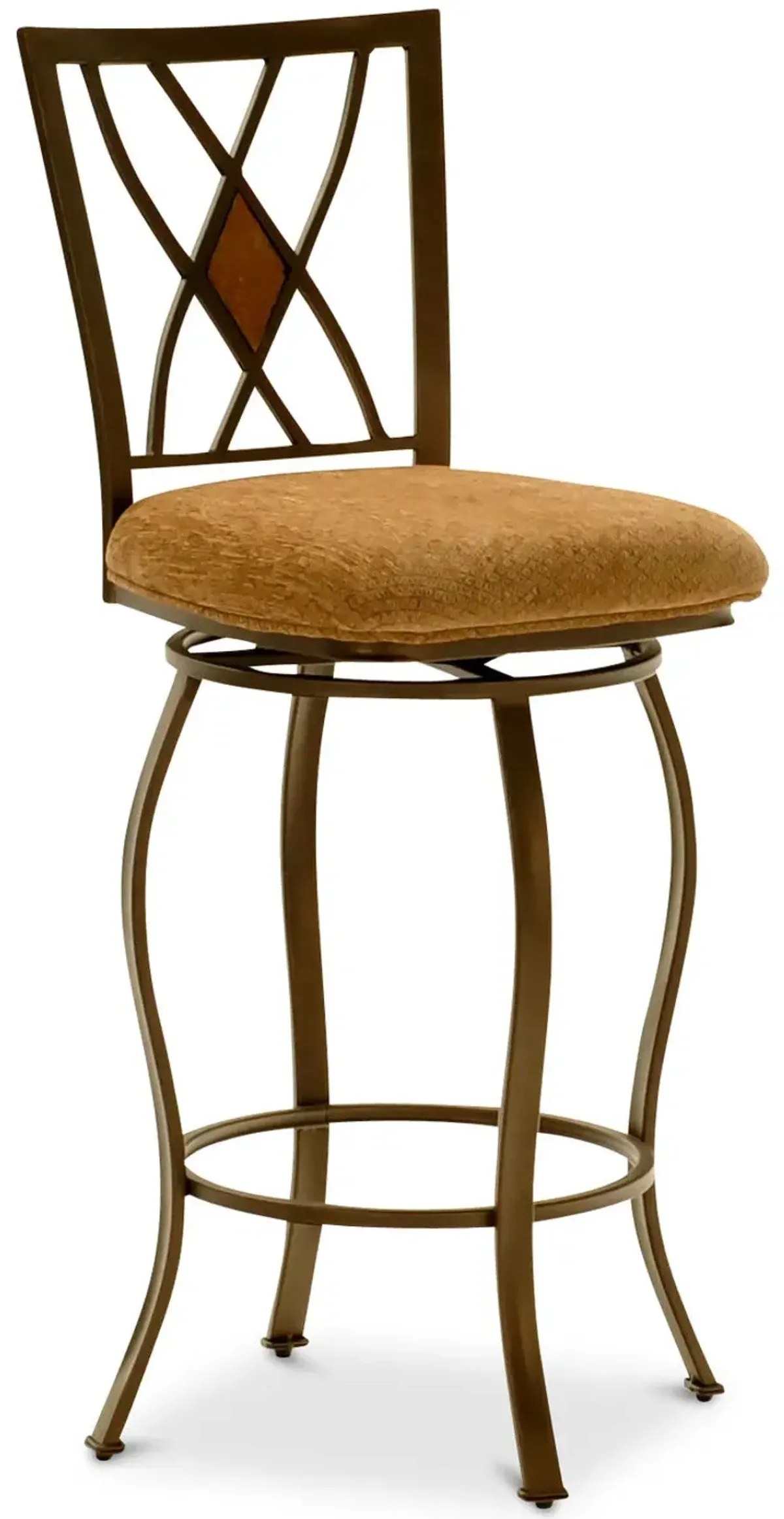 Rustic Crossing Swivel Counter Stool