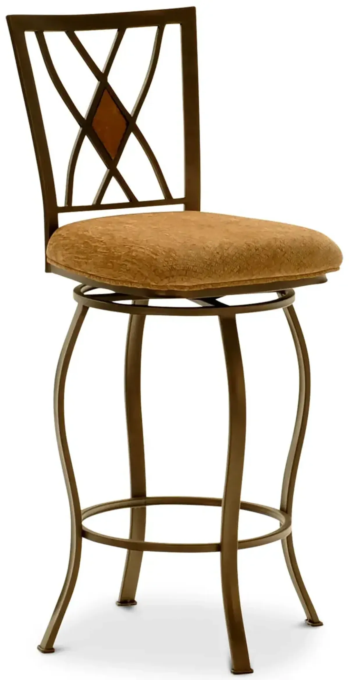 Rustic Crossing Swivel Bar Stool