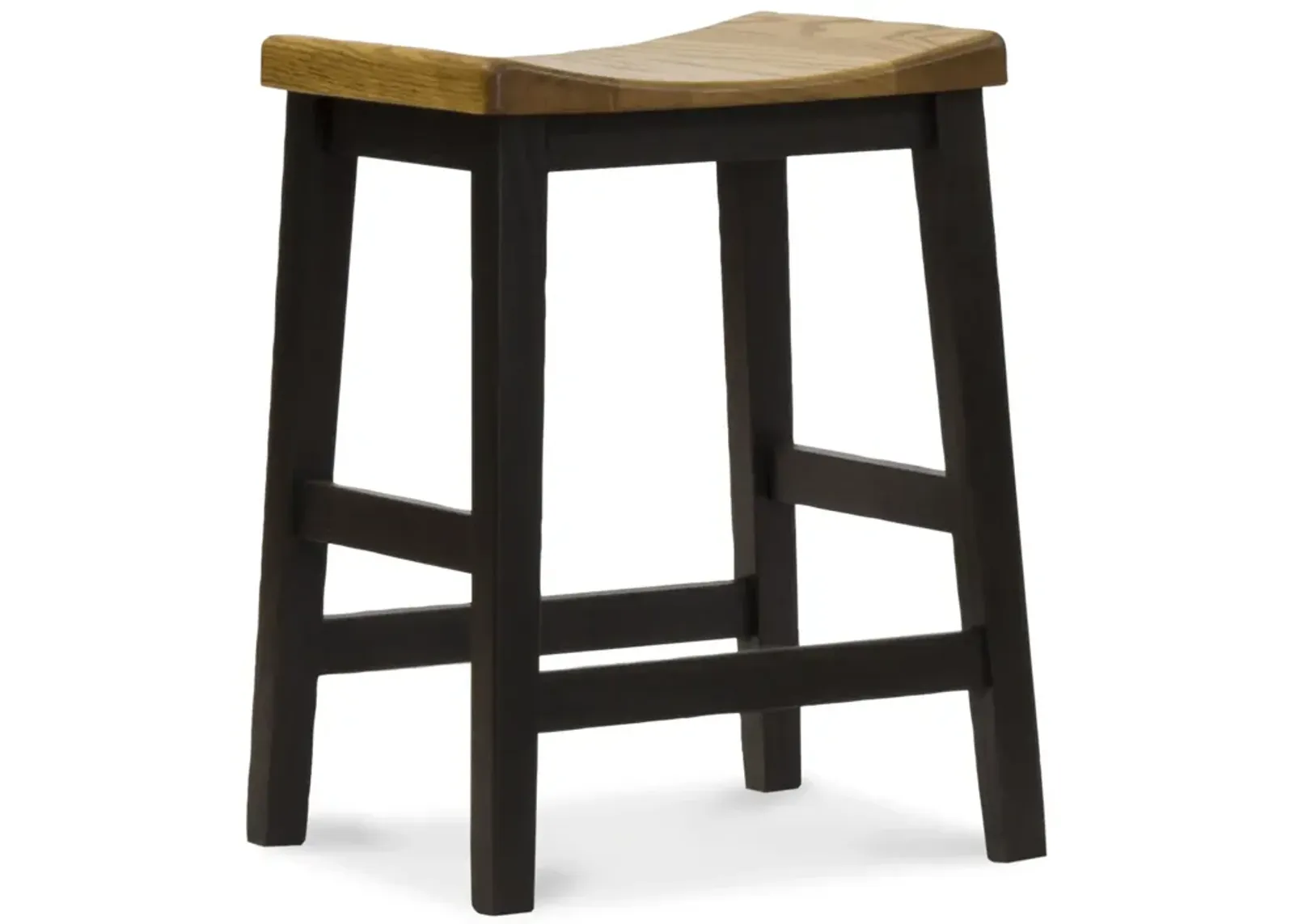 Kady Oak Saddle Seat Bar Stool