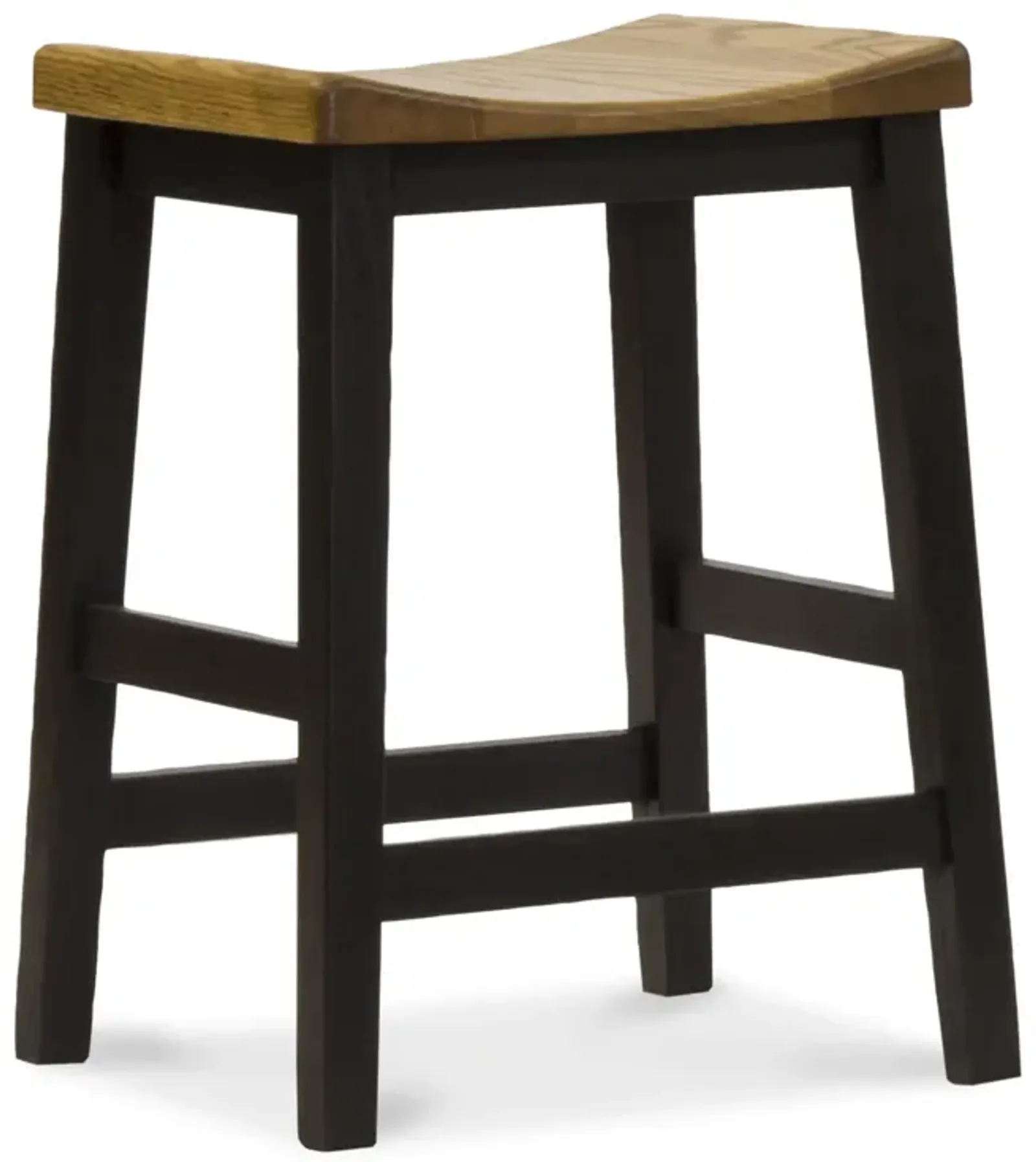 Kady Oak Saddle Seat Bar Stool