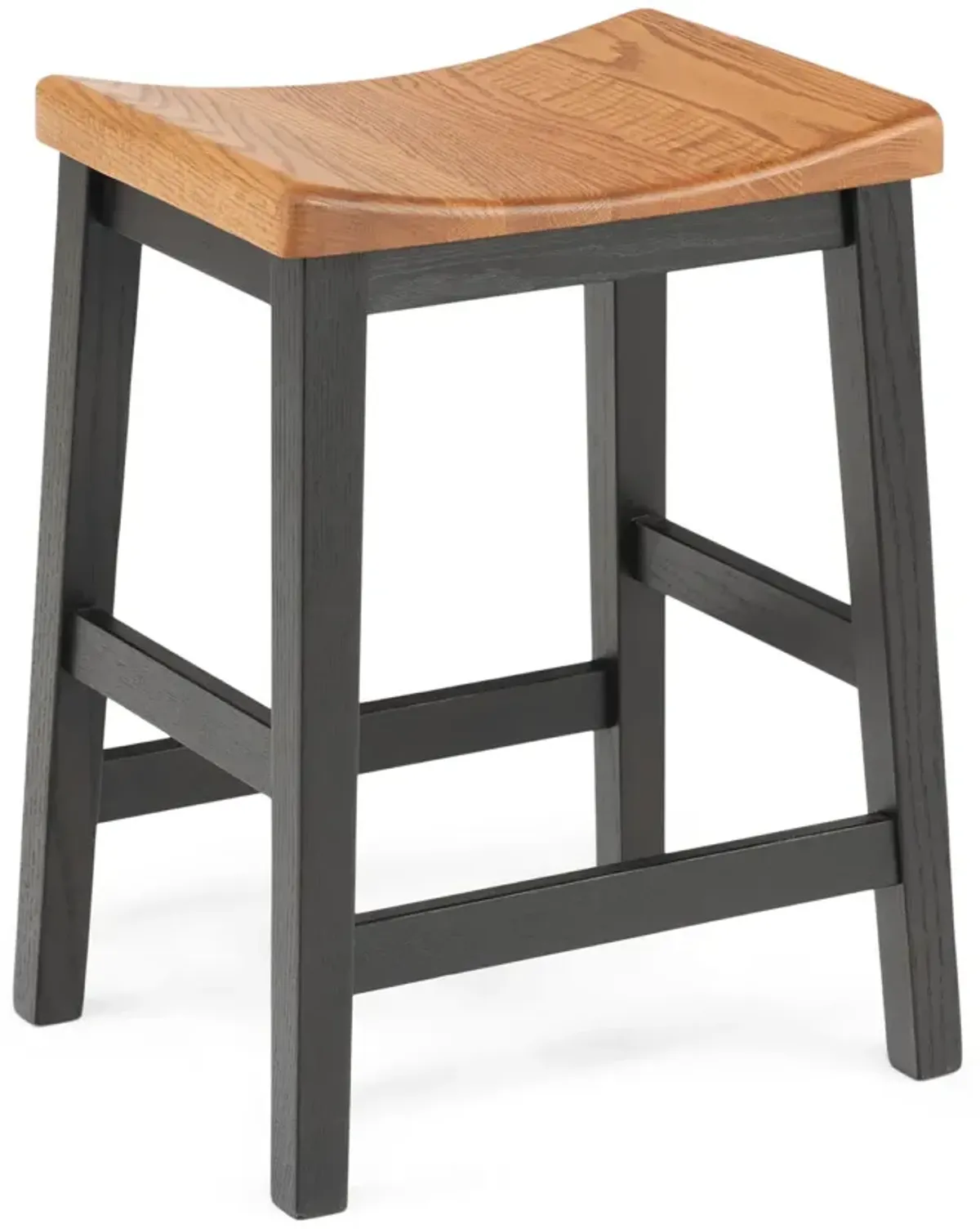 Kady Oak Saddle Seat Counter Stool