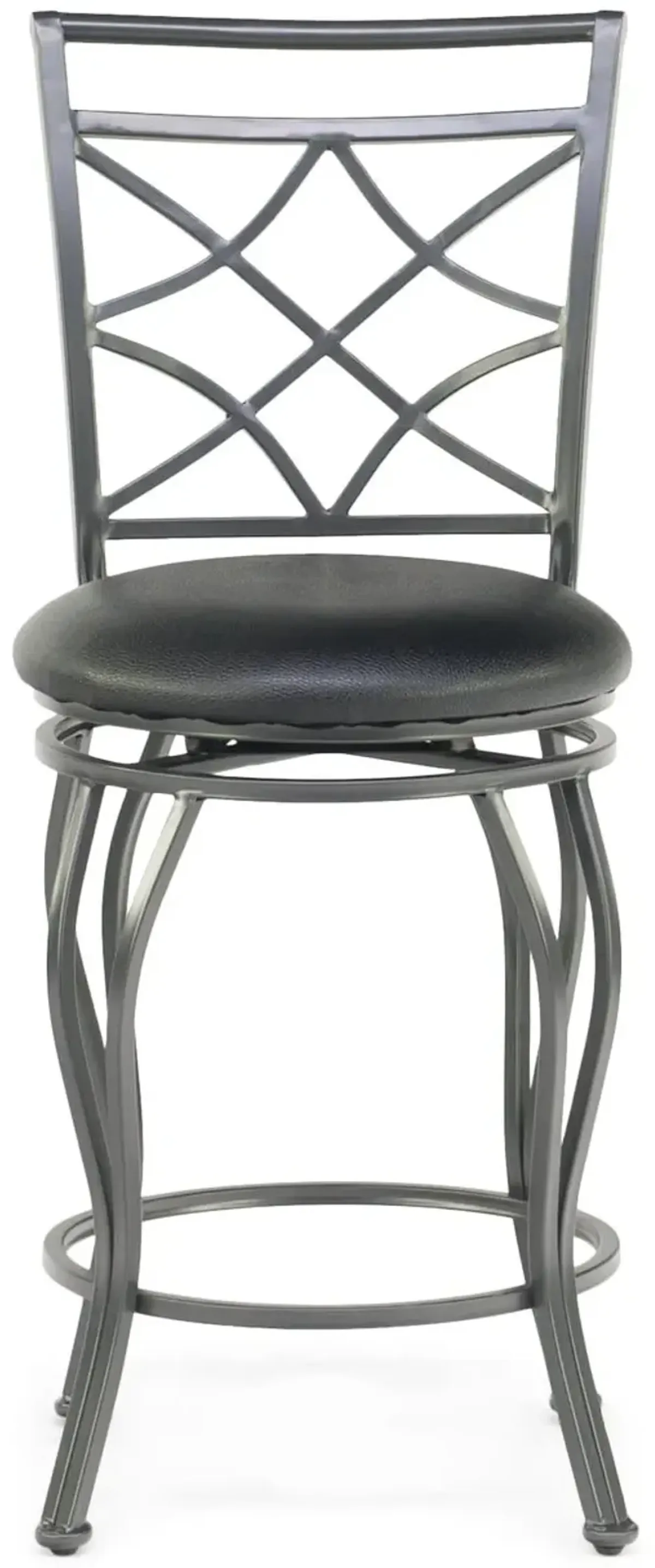 Gate Pewter Swivel Counter Stool