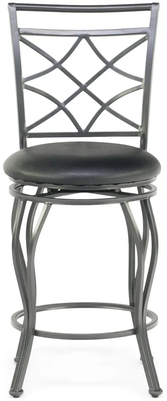 Gate Pewter Swivel Counter Stool