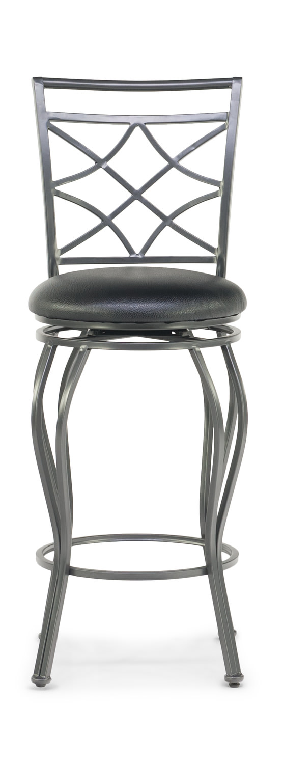 Gate Pewter Swivel Bar Stool