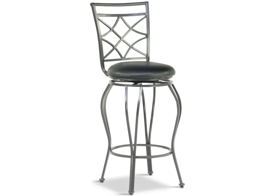 Gate Pewter Swivel Bar Stool