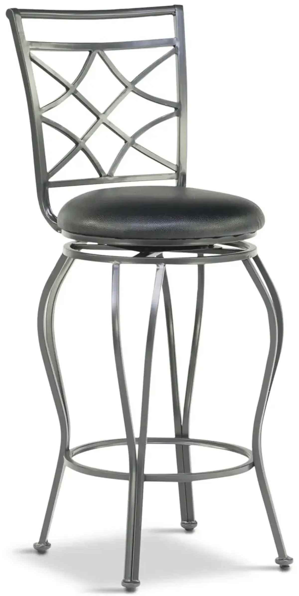 Gate Pewter Swivel Bar Stool