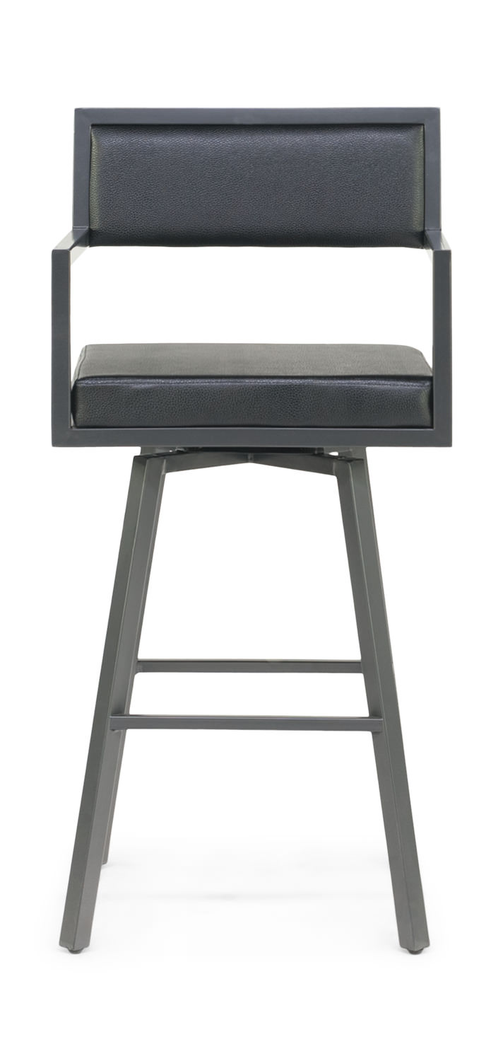 Ginger Pewter Swivel Bar Stool