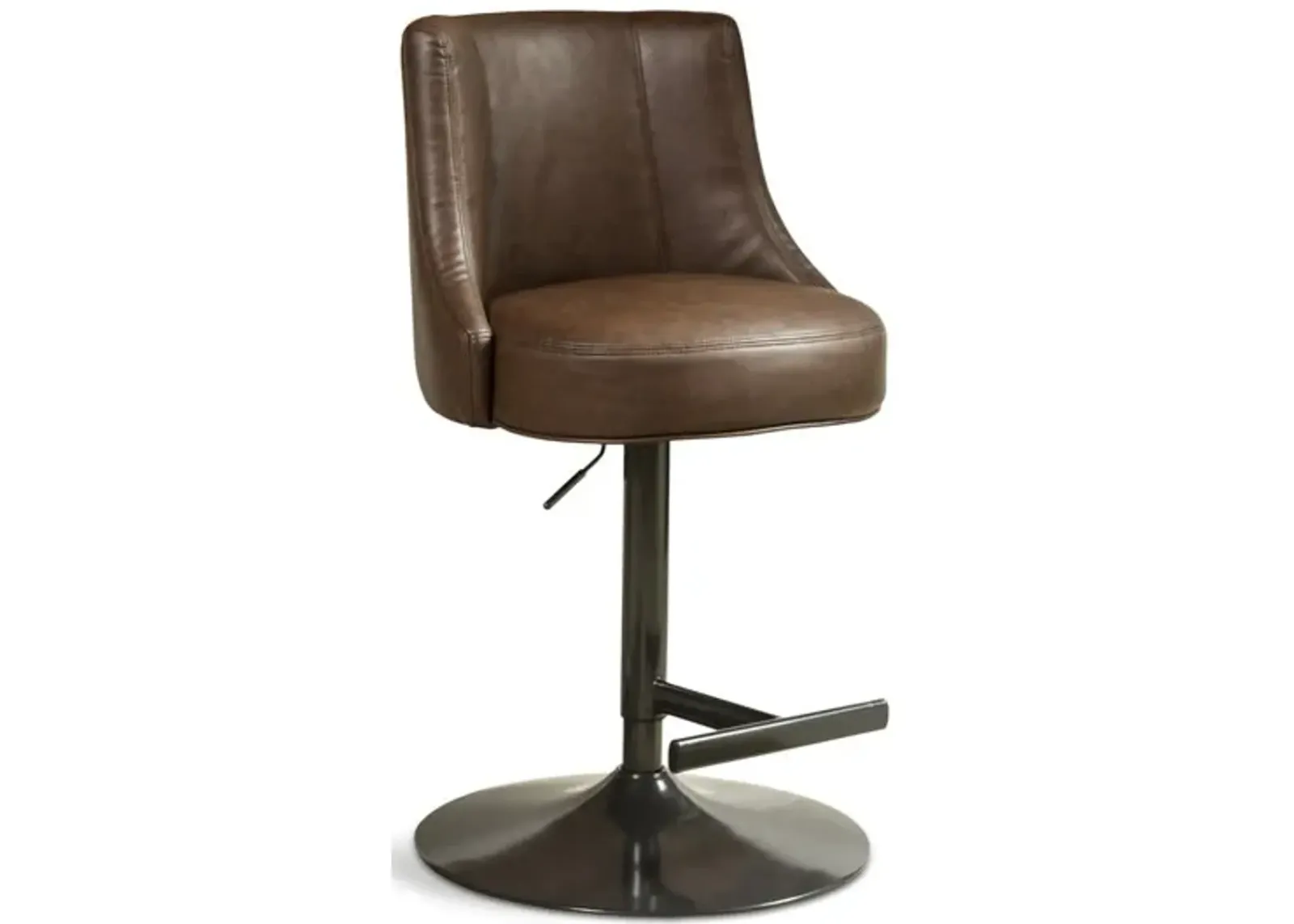 Biscayne Gas Lift Stool - Saddle Brown