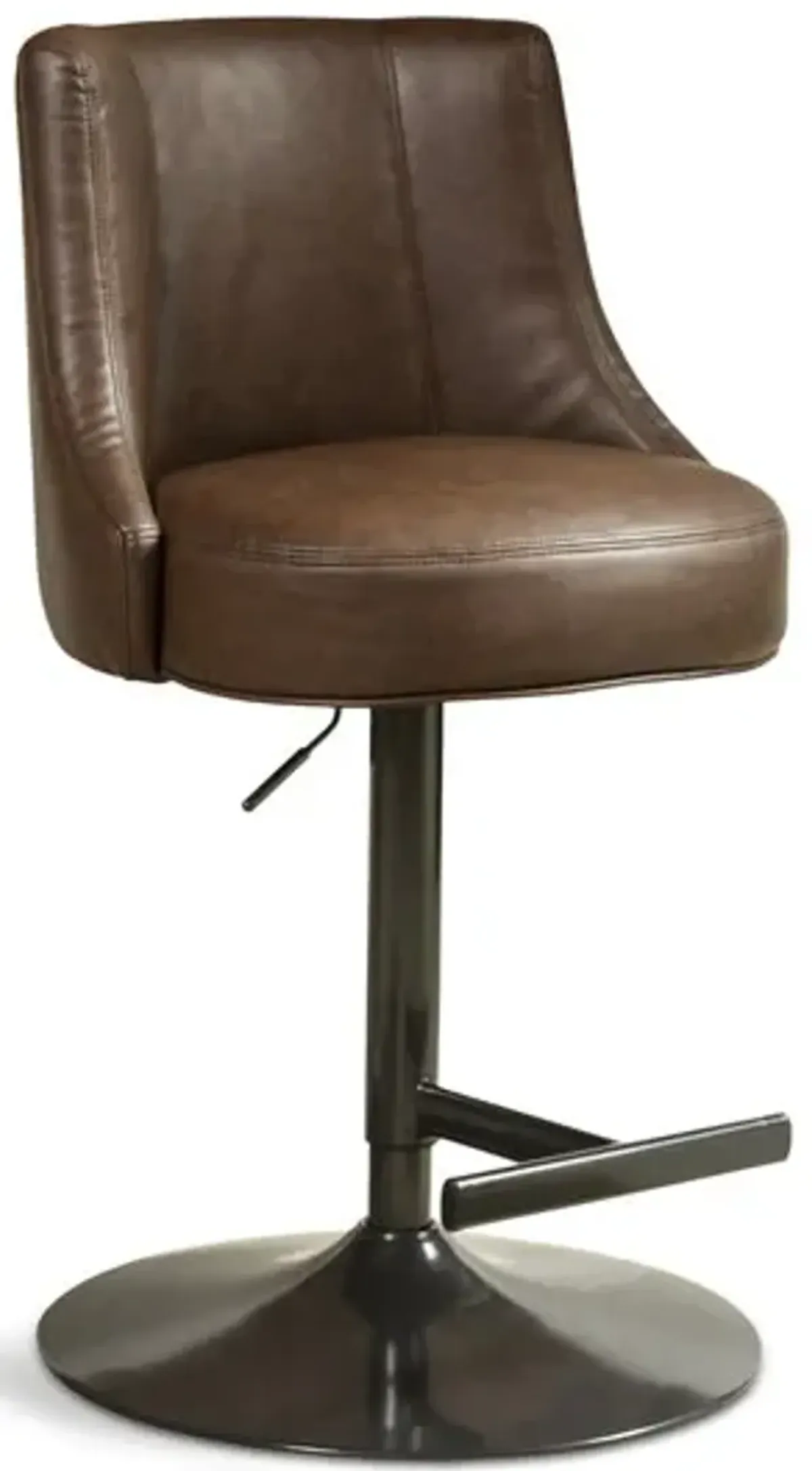 Biscayne Gas Lift Stool - Saddle Brown