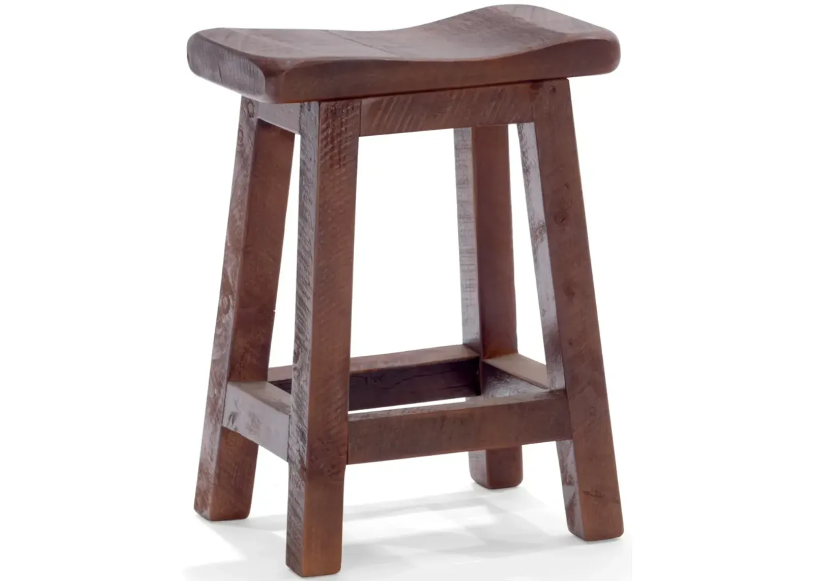 Old Fitz Saddle Seat Counter Stool