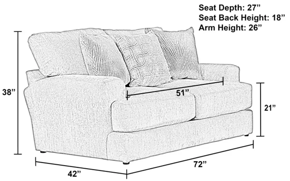 Raven Loveseat - Shark