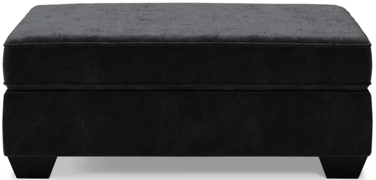 Carrie Cocktail Ottoman - Charcoal