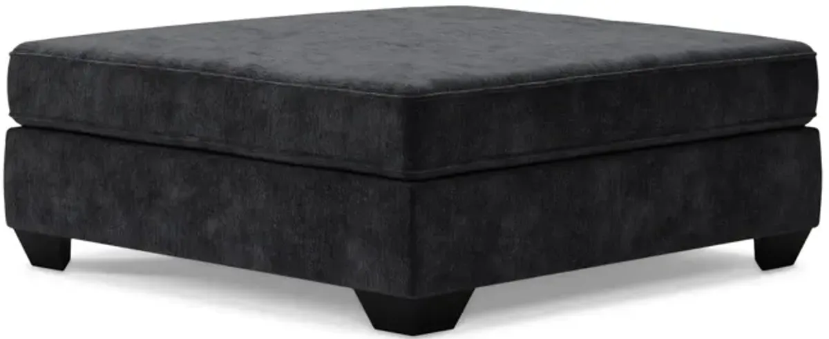 Carrie Cocktail Ottoman - Charcoal