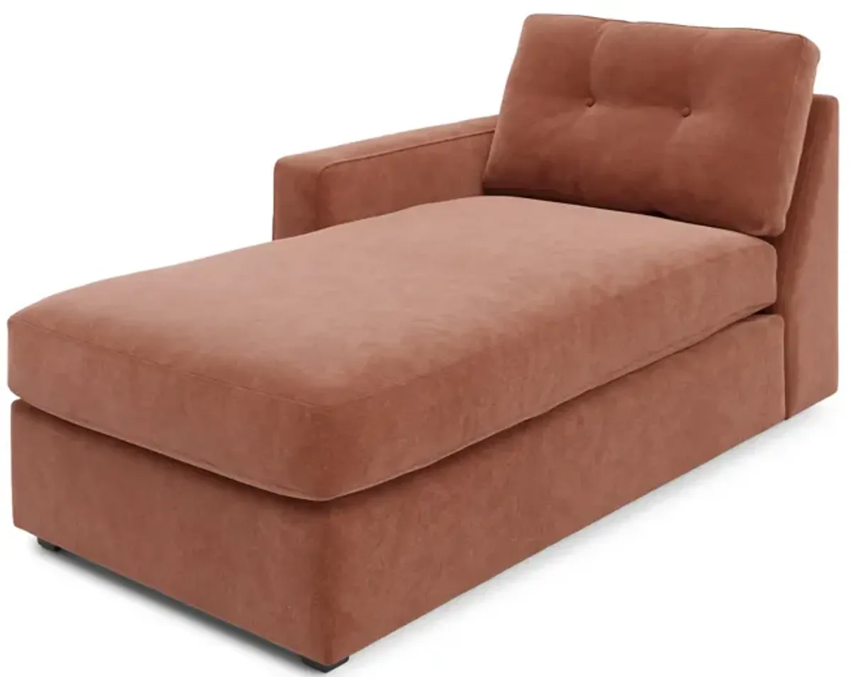 ModularOne Left Arm Chaise - Cantaloupe