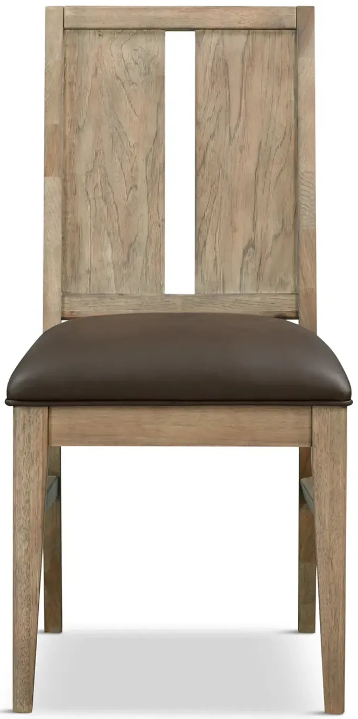 Casual Loft Leather Seat Dining Chair