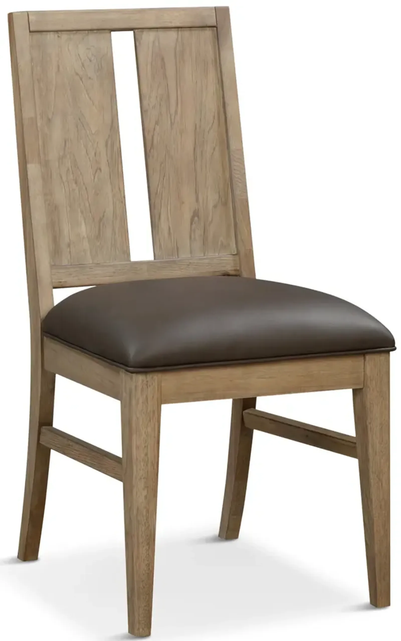 Casual Loft Leather Seat Dining Chair