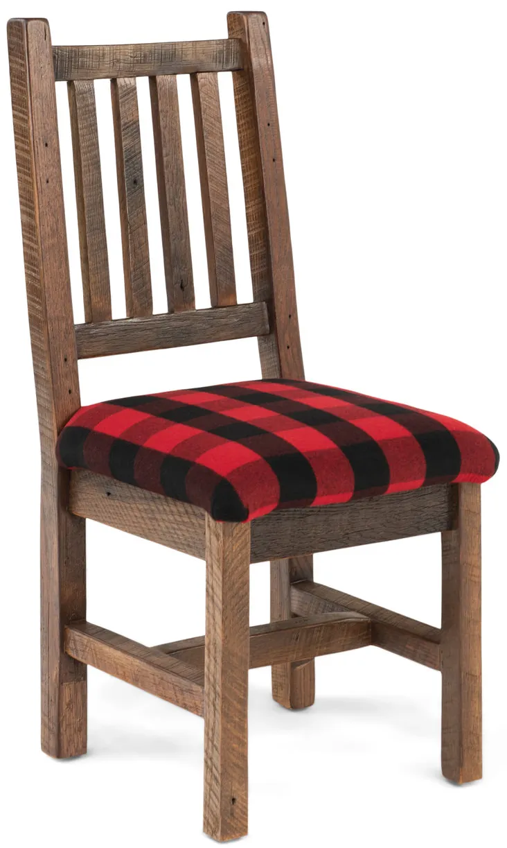 Barnwood Prairie Buffalo Plaid Chair