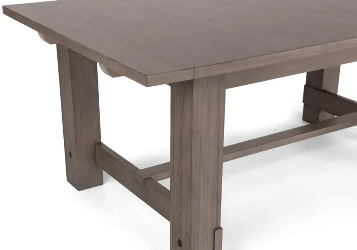 Emerson Dark Taupe Trestle Table