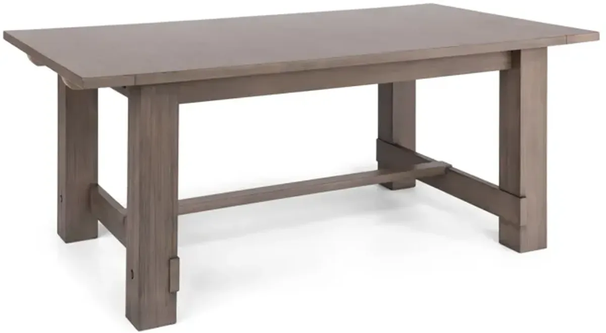 Emerson Dark Taupe Trestle Table