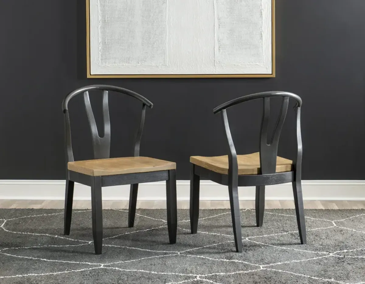 Palmer Black Wishbone Chair