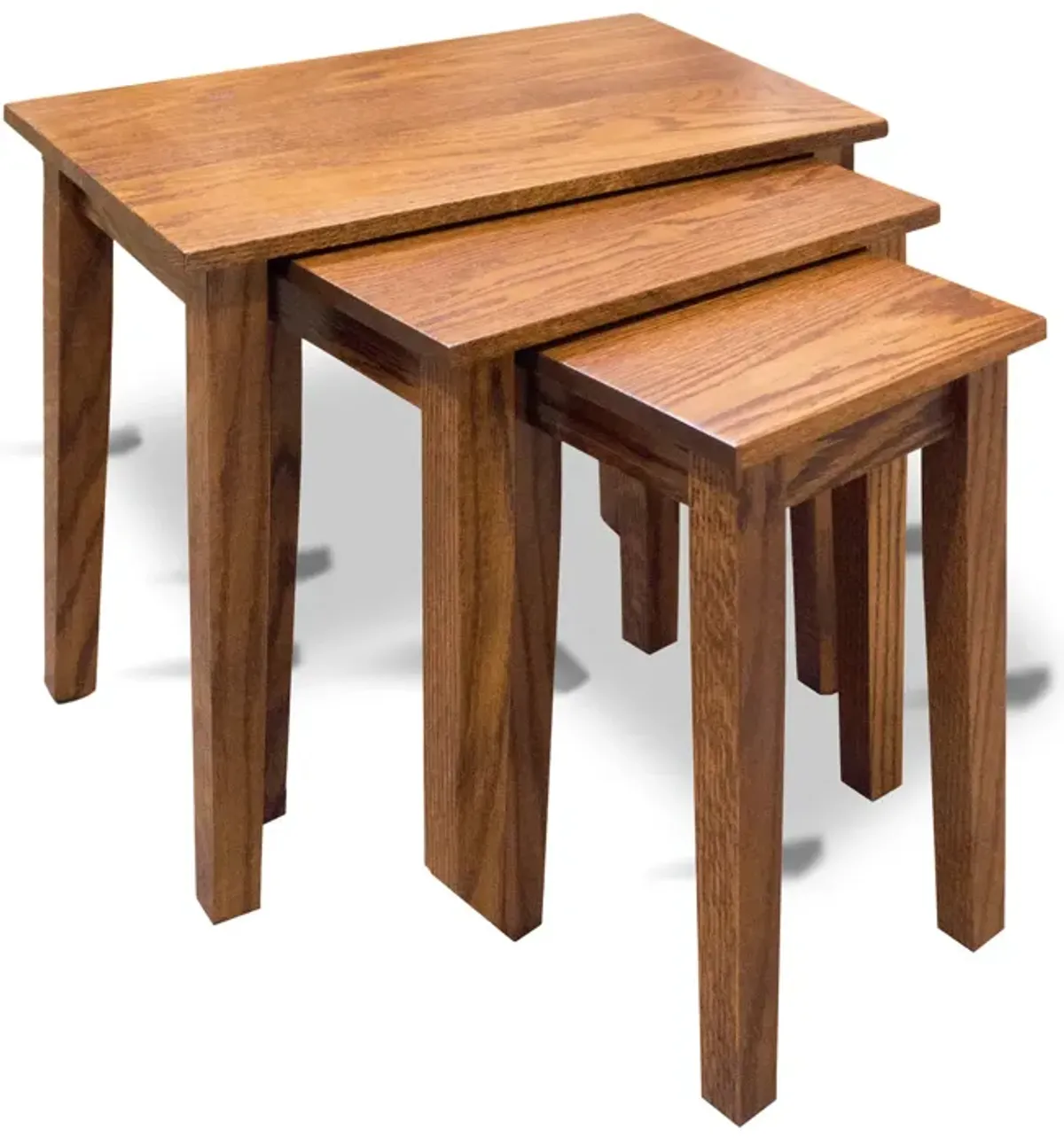 Amish Oak Nesting Tables