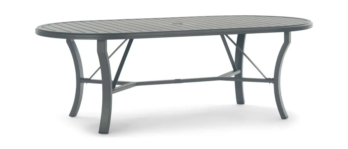 Banchetto Oval Dining Table - Graphite