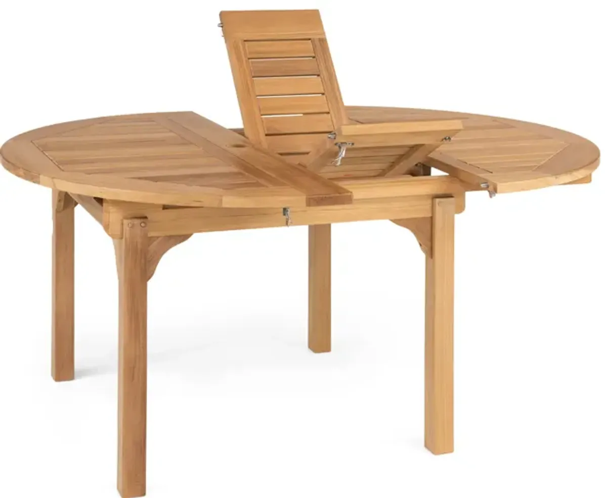 Chelsea II Round Teak Extension Table