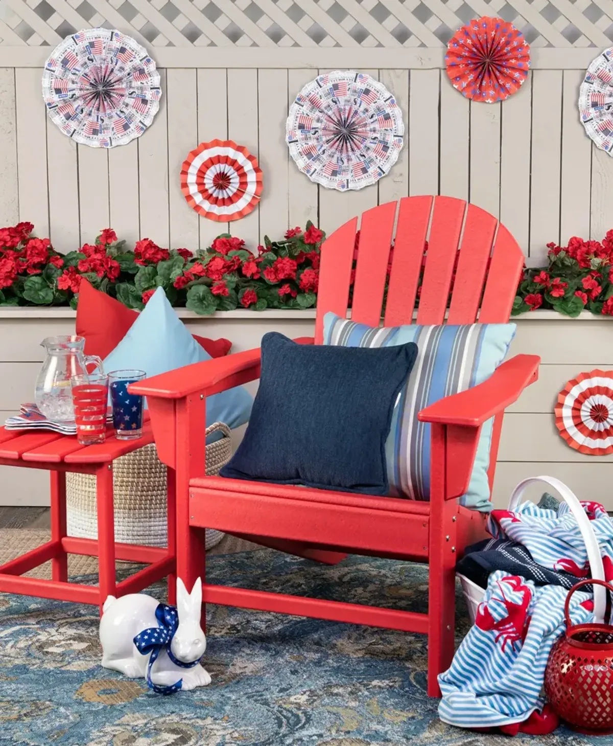 Sunset II Adirondack Chair - Red