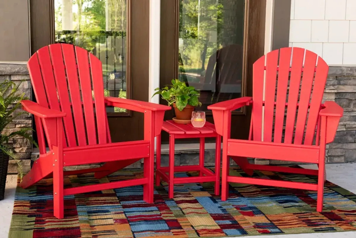 Sunset II Adirondack End Table - Red