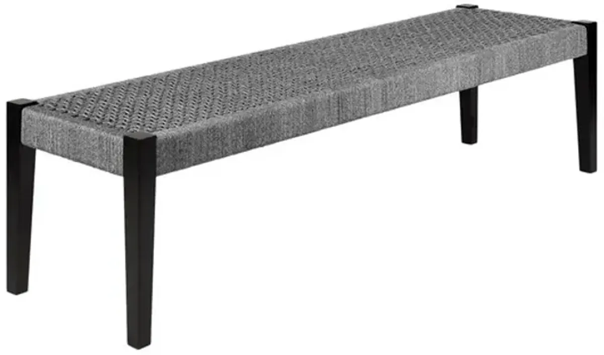 Rhett  Outdoor  Dining Bench - Grey