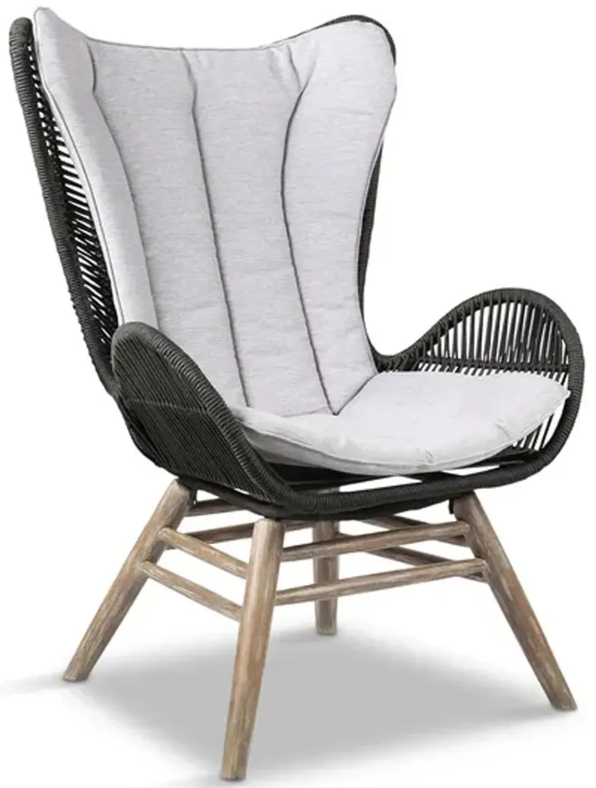 King  Outdoor  Lounge Chair - Light Wood