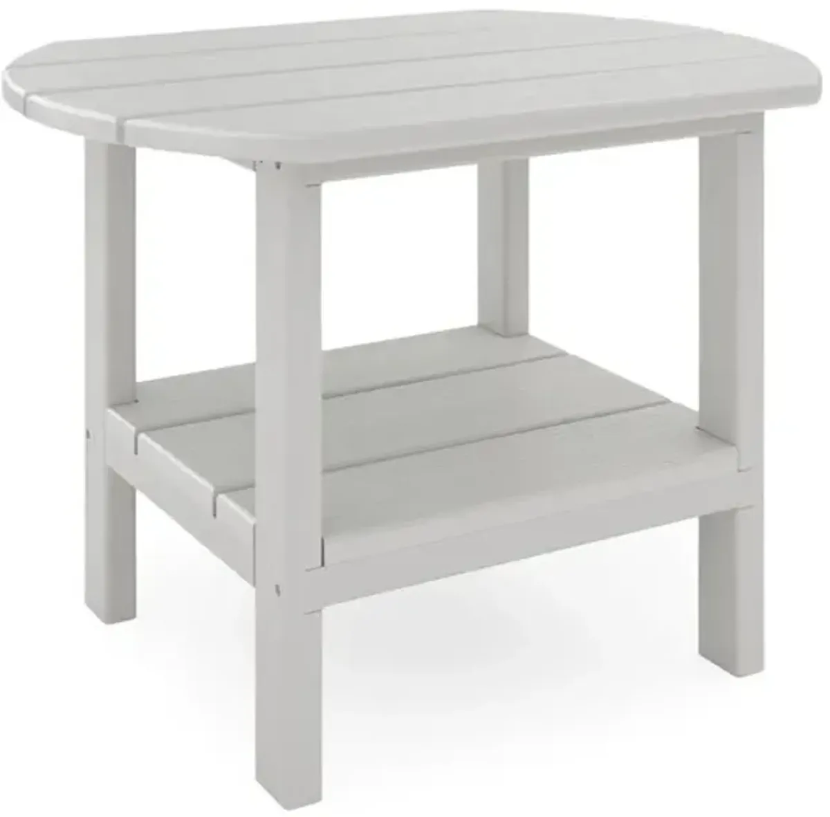 St. Simons 25  Oval Side Table-Heron Grey