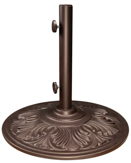 Art Deco 50lb Umbrella Base - Bronze