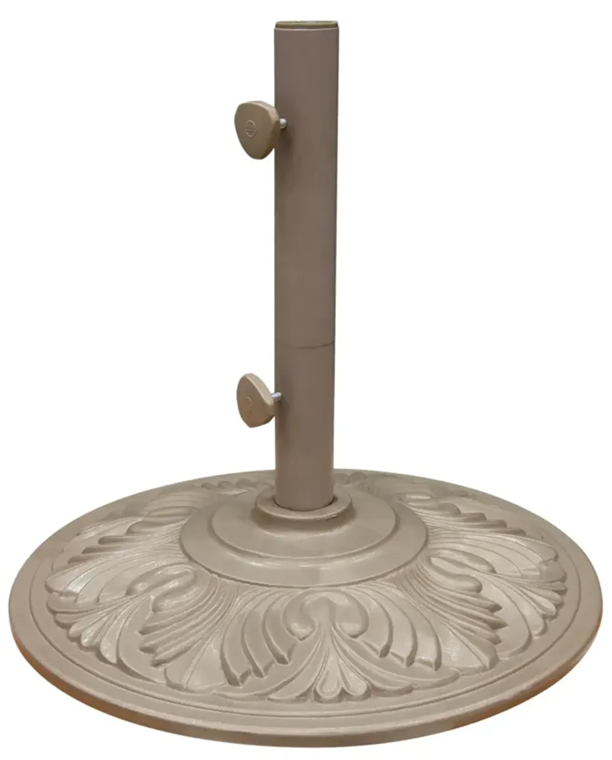 Art Deco 50lb Umbrella Base - Champagne