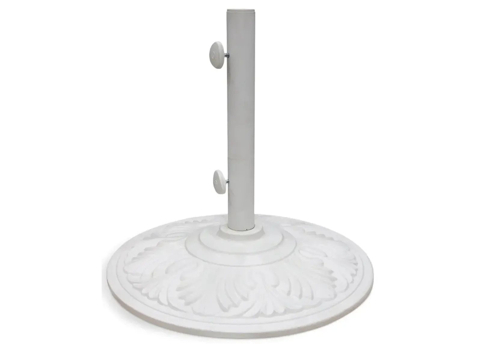 Art Deco 50lb Umbrella Base - White