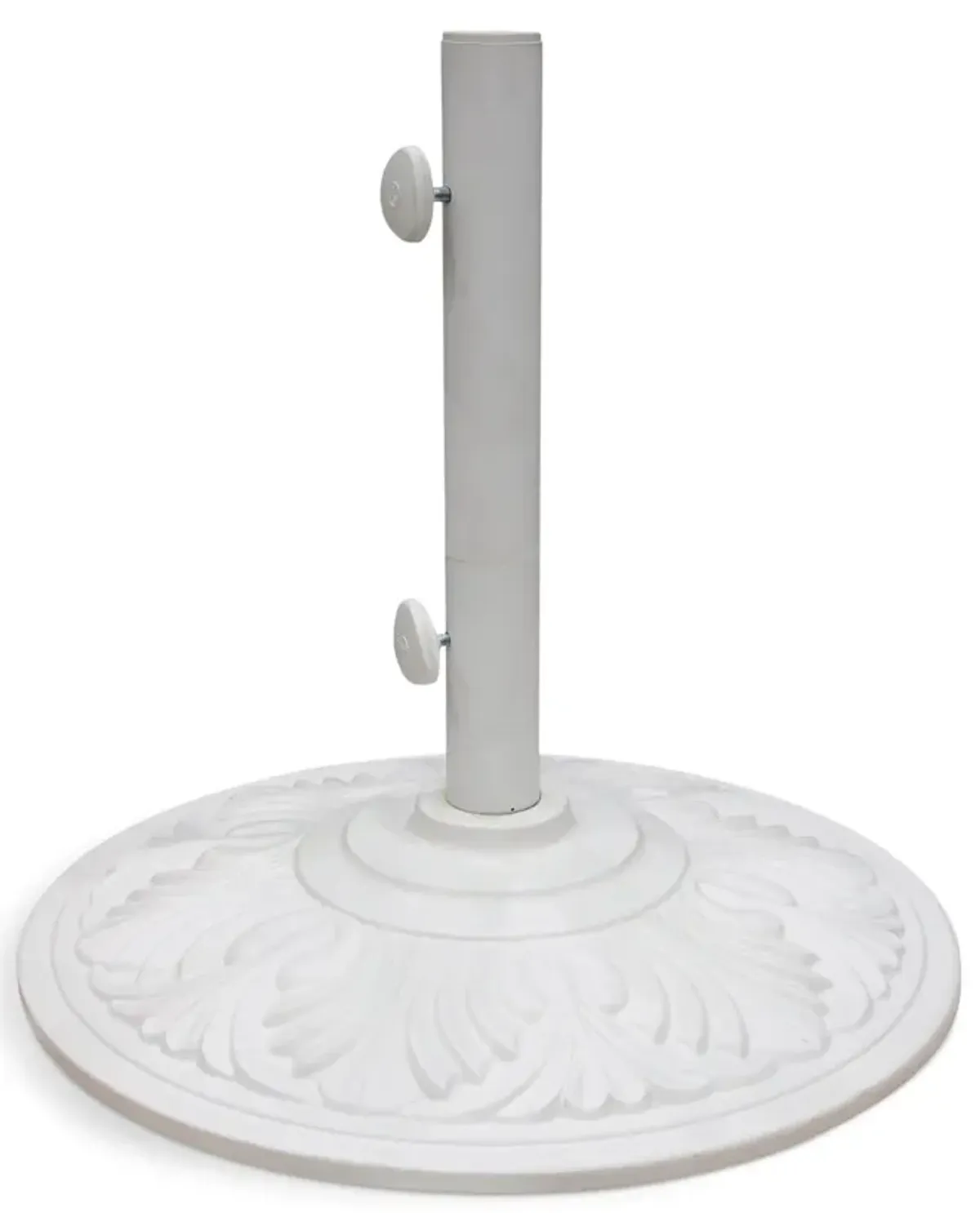 Art Deco 50lb Umbrella Base - White