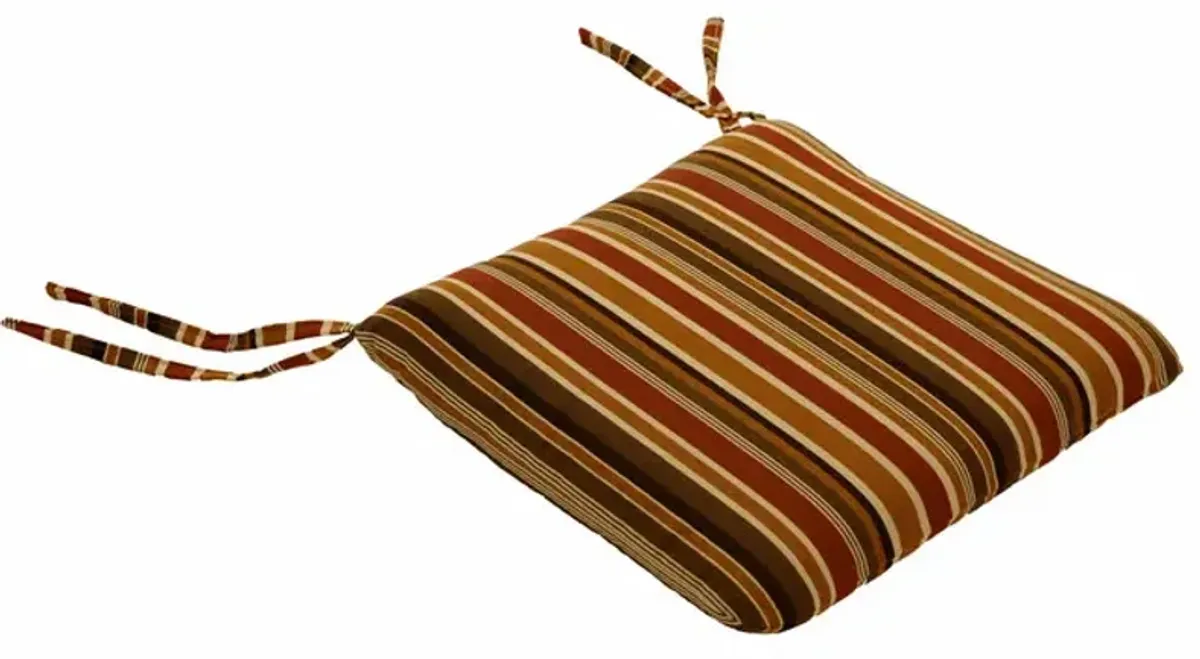 Seat Pad w Ties - Brannon Redwood