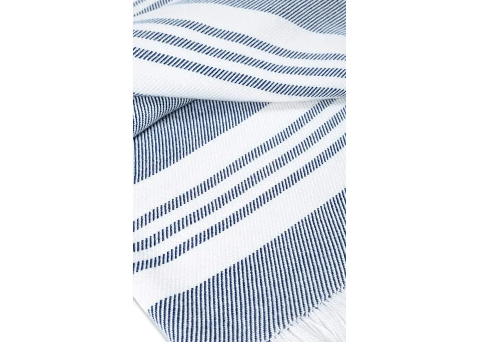 Sunbrella Throw Blanket - Marine Stripe