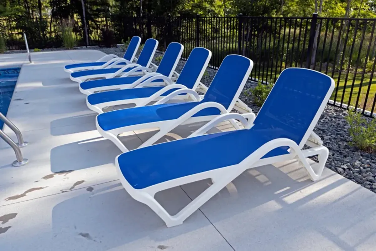 Poolside Chaise Lounge - Blue