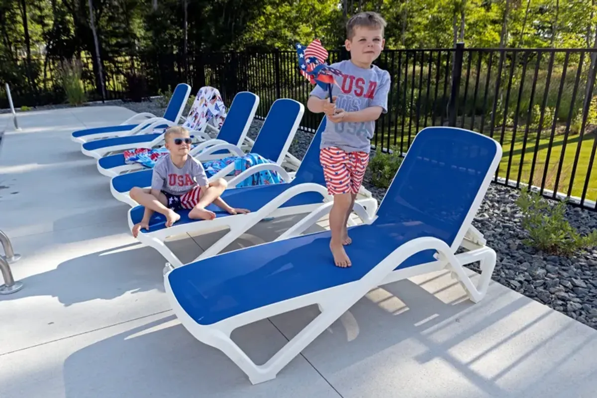 Poolside Chaise Lounge - Blue