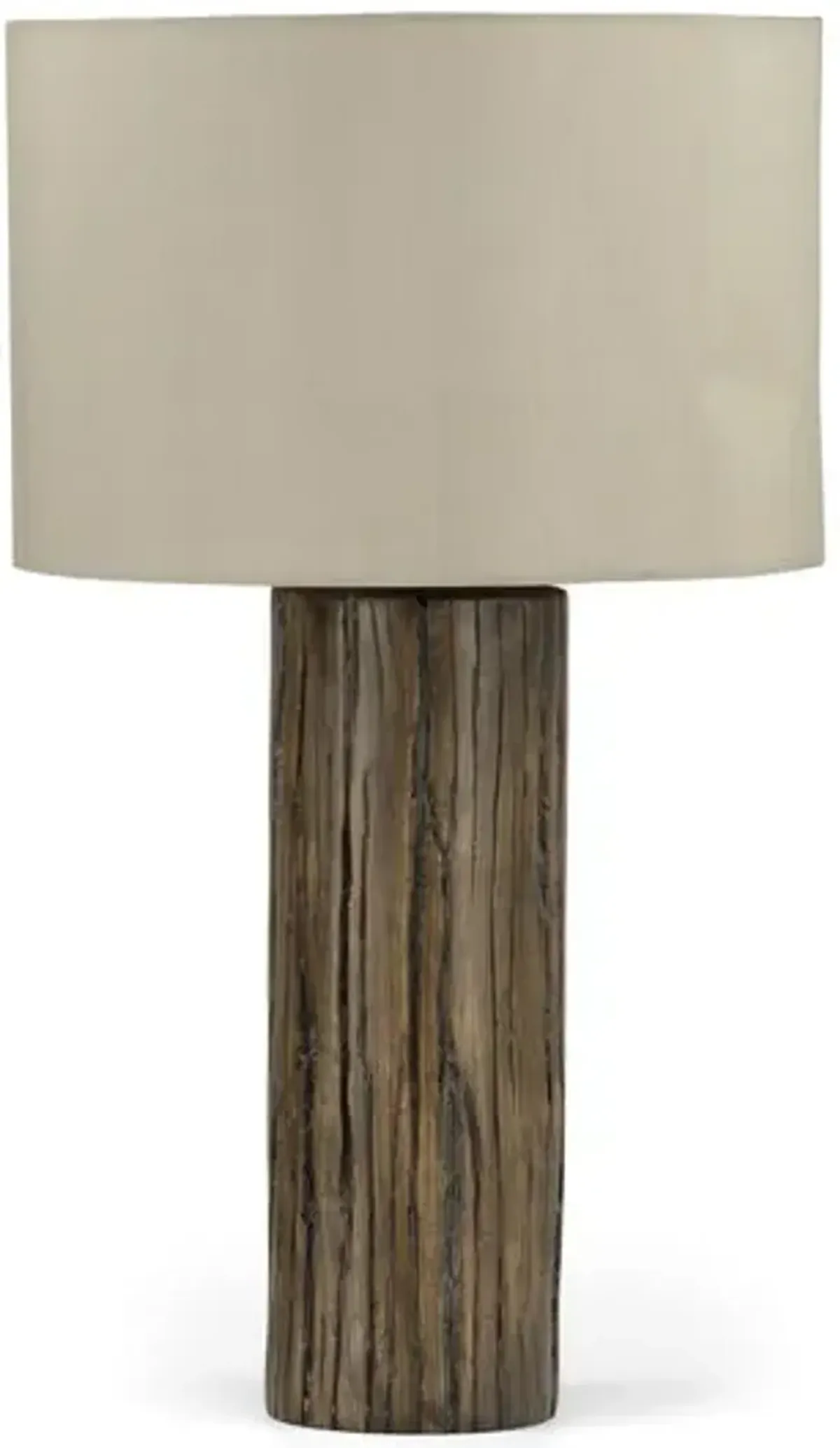 Outdoor Lamp - Rustic Log Table Lamp