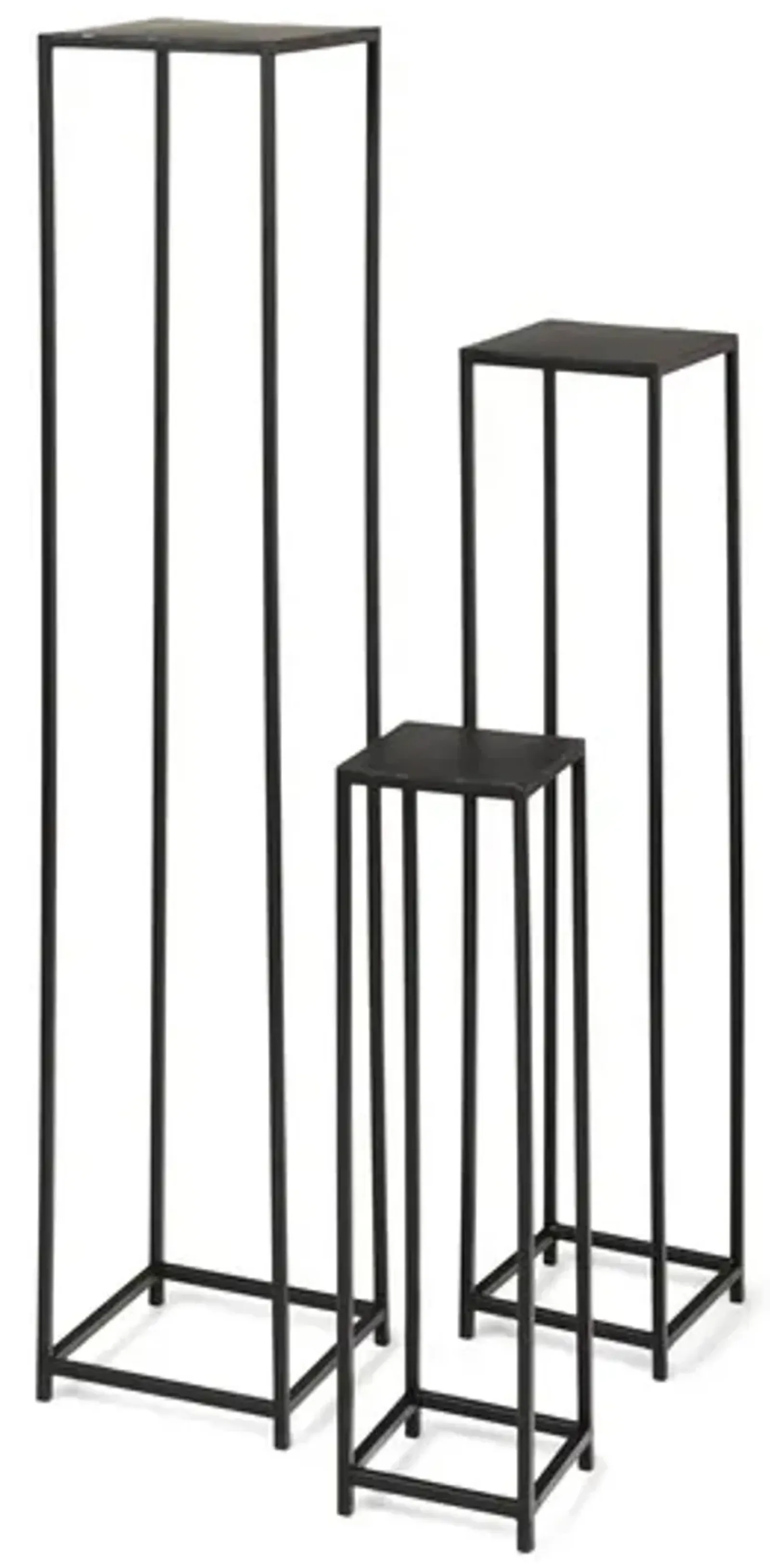 Metal Plant Stands - Set of 3