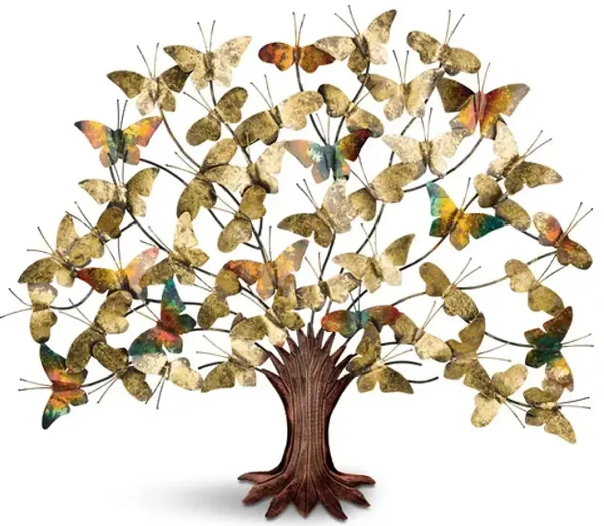 3D Butterfly Tree Of Life Outdoor Wall Art