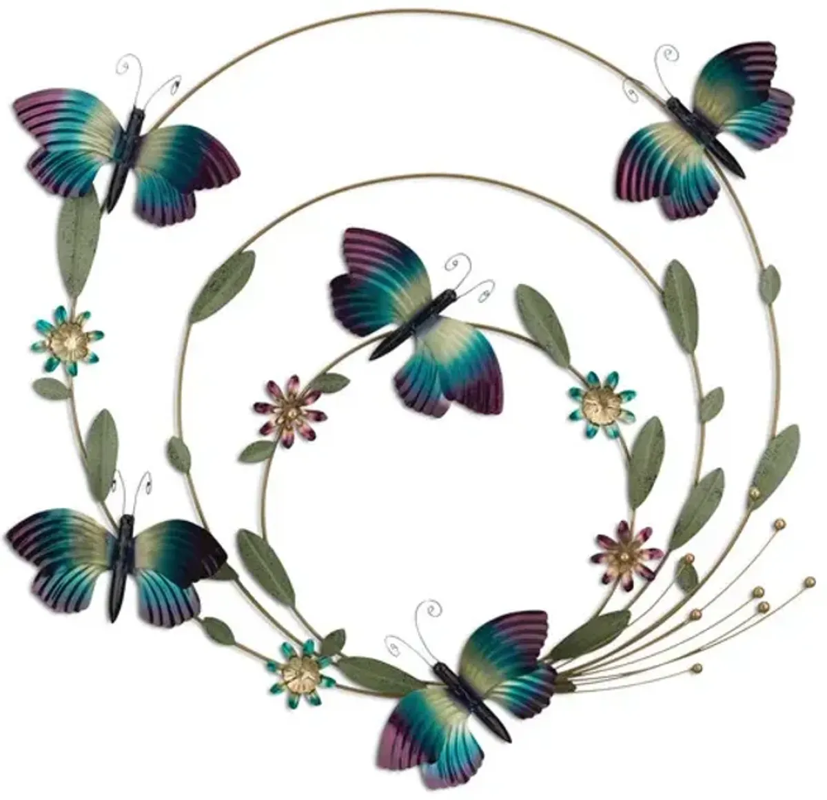 Butterfly Circle Of Life Outdoor Wall Art